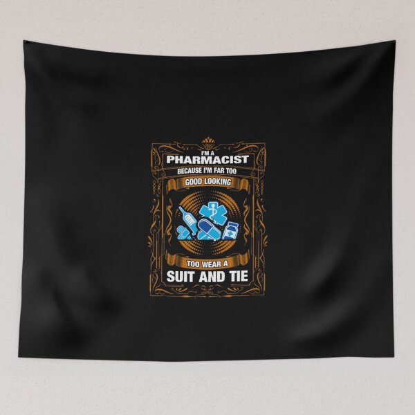 Item preview, I AM A Pharmacist Because  I AM Far too Good Looking designed and sold by aryagiri.