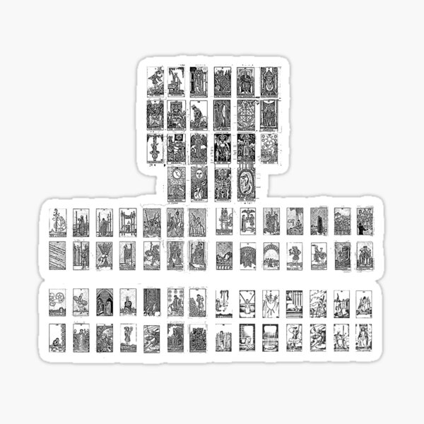 Item preview, Complete tarot in black and white designed and sold by designbywhacky.