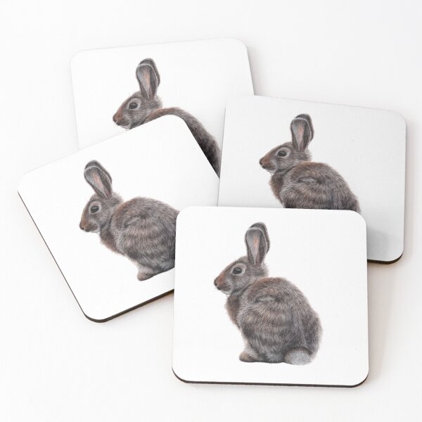 Item preview, Sitting wild rabbit designed and sold by Lonneke Grimbergen.