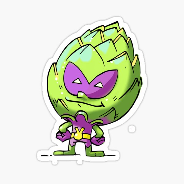 Artikel-Vorschau von Artischocke Alien Foodietoon Superheld Planet 9, designt und verkauft von ProjectX23.