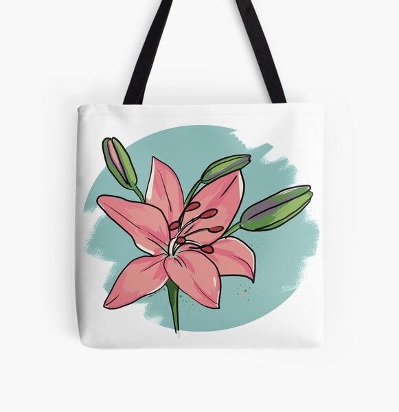 Lilie Allover-Print Tote Bag