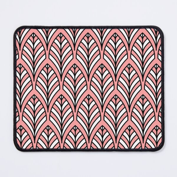 Item preview, Art Deco Pattern no 36 - Pink - BOHO Feather Pattern designed and sold by Millusti.