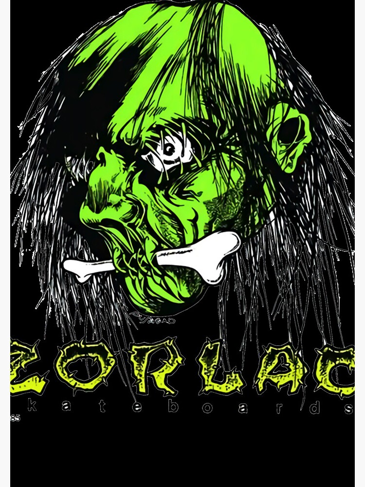 Pushead zorlac skateboards shrunken head