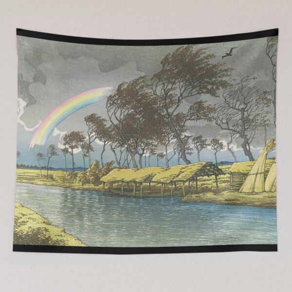 Item preview, Autumn Rainbow at Hatta Kaga by Kawase Hasui designed and sold by Takeda-art.