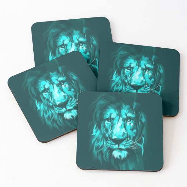 Item preview, Cool blue lion head art. designed and sold by BEAUTY ⭐⭐⭐⭐⭐.