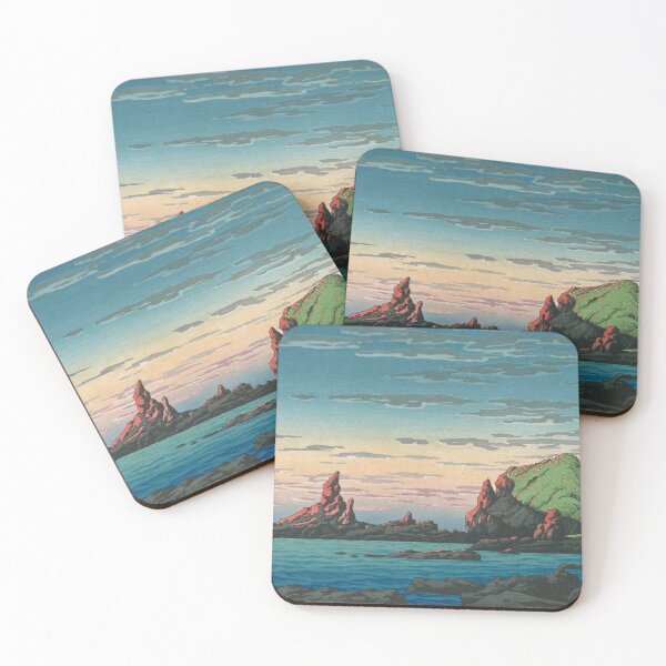 Item preview, Ryugashima Island at Oga Peninsula by Kawase Hasui designed and sold by Takeda-art.
