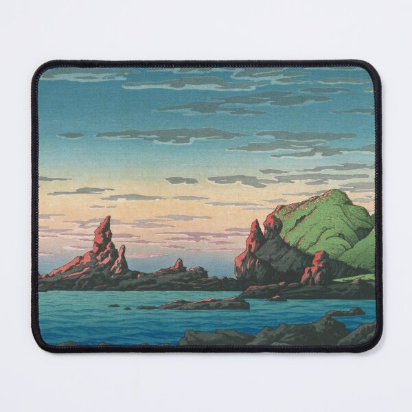 Item preview, Ryugashima Island at Oga Peninsula by Kawase Hasui designed and sold by Takeda-art.