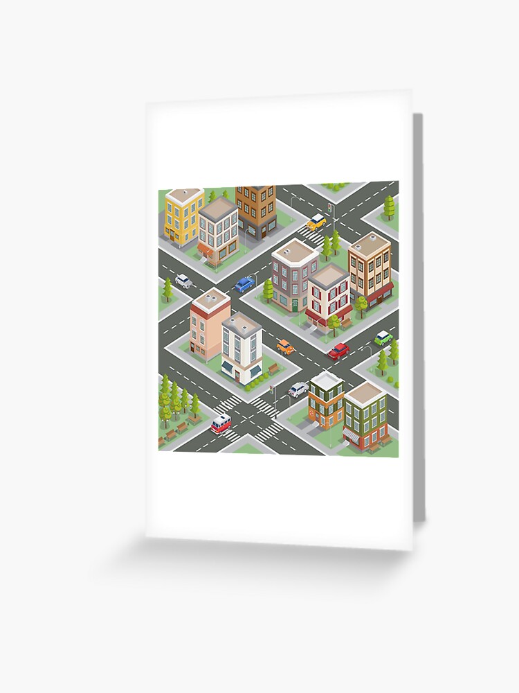 Carte de vœux City 3D