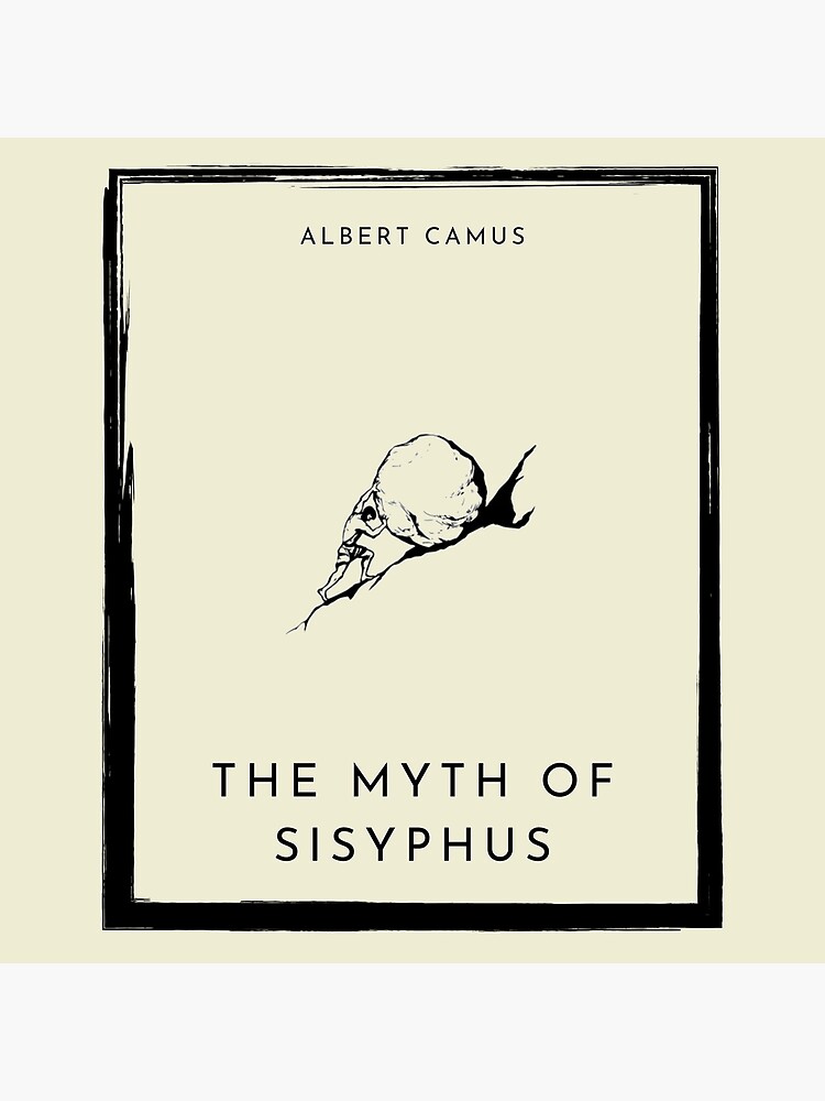 Disover The Myth of Sisyphus Albert Camus book cover Premium Matte Vertical Poster