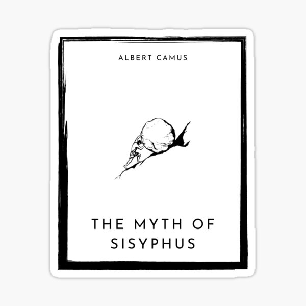 Item preview, The Myth of Sisyphus Albert Camus book cover designed and sold by Cleanthes.