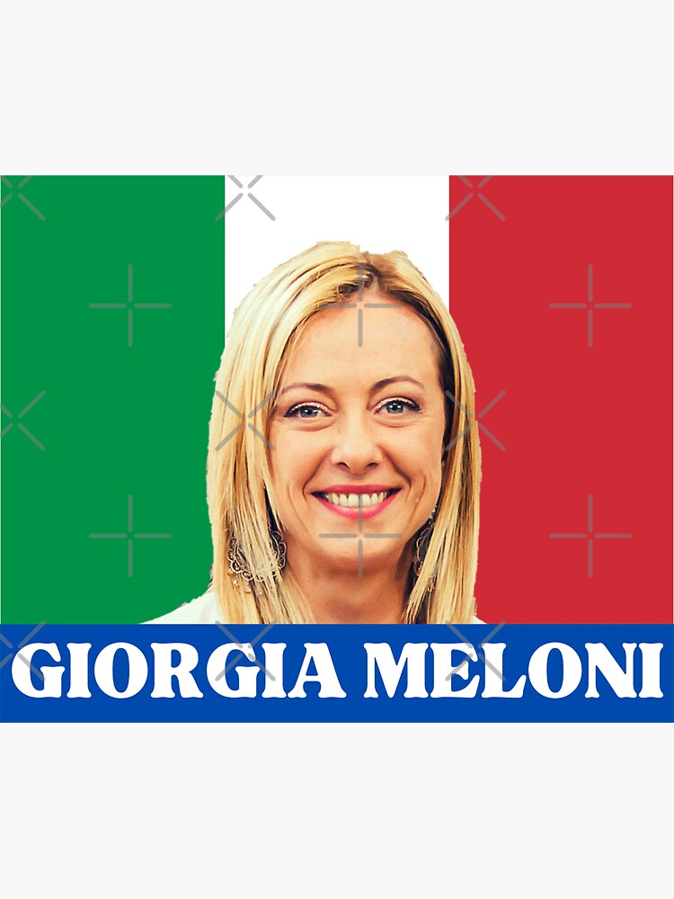 Giorgia Meloni Sticker For Sale By Yeppashop Redbubble