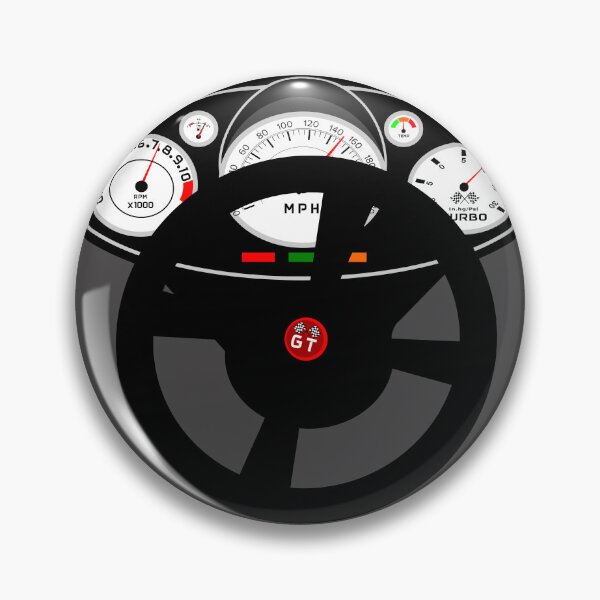 Item preview,   GT,Car steering wheel, speedo,MPH,rev counter,turbo,car racing,the need for speed,grand prix,road race,race car stickers designed and sold by 13thstreet.