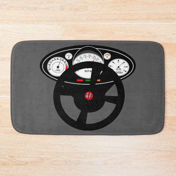 Item preview, GT,Car steering wheel, speedo,MPH,rev counter,turbo,car racing,the need for speed,grand prix,road race,race car stickers designed and sold by 13thstreet.