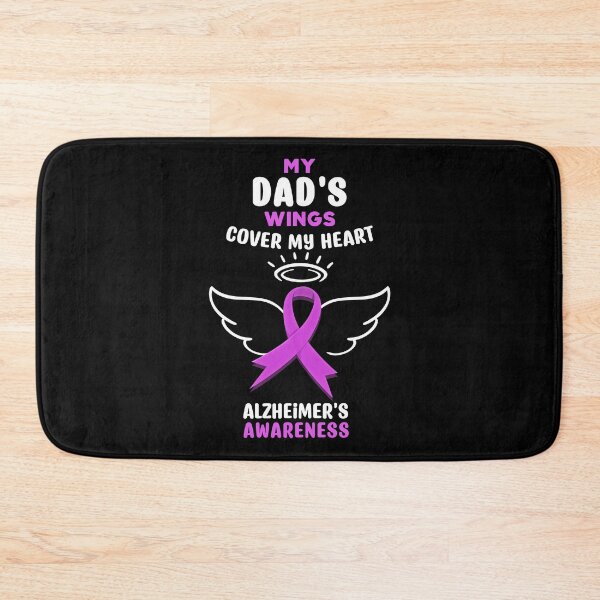 Item preview, My Dads Wings Cover My Heart Ribbon Alzheimers Awareness Gift designed and sold by TMelonShop.
