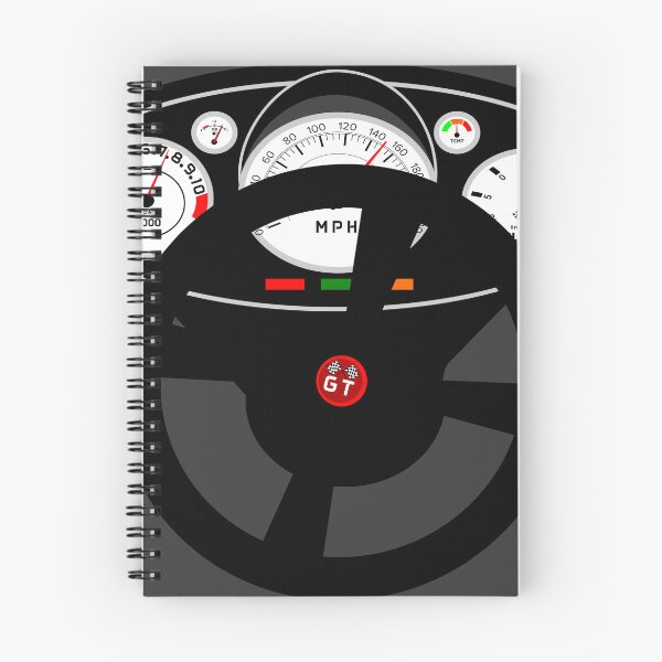 Item preview, GT,Car steering wheel, speedo,MPH,rev counter,turbo,car racing,the need for speed,grand prix,road race,race car stickers designed and sold by 13thstreet.