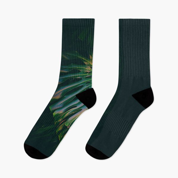 Item preview, Green Monstera leaves from above with a small burn patch designed and sold by ea-photos.