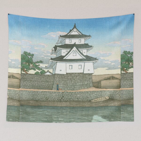 Item preview, Takamatsu Castle in Sanuki by Kawase Hasui designed and sold by Takeda-art.