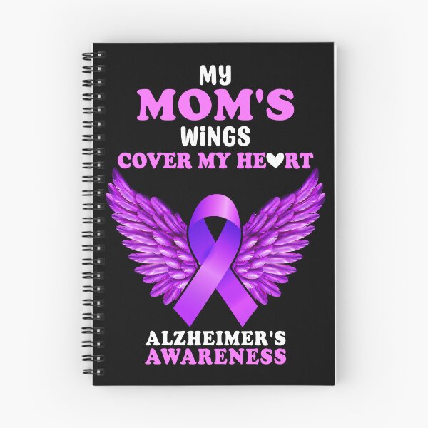 Item preview, My Mom Wings Cover My Heart Ribbon Walk To End Alzheimers Gift designed and sold by TMelonShop.
