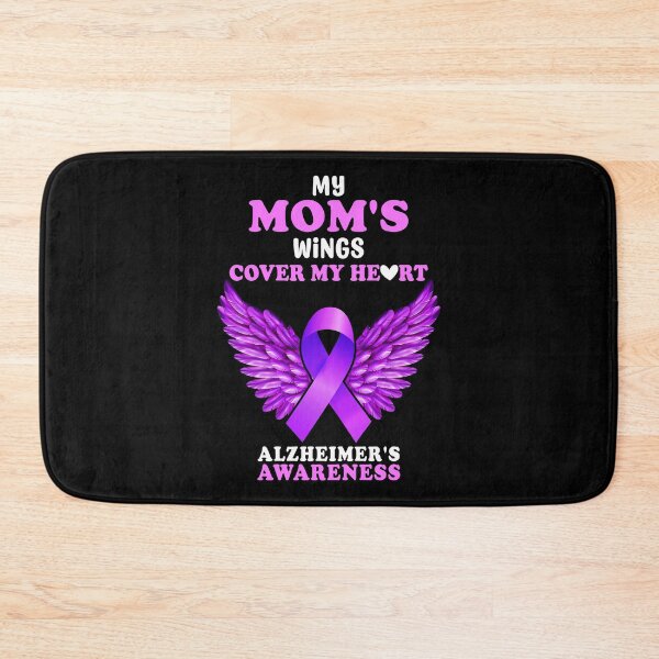 Item preview, My Mom Wings Cover My Heart Ribbon Walk To End Alzheimers Gift designed and sold by TMelonShop.