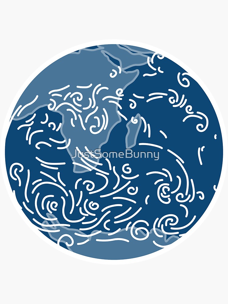 Thumbnail 3 of 3, Sticker, Iconic Earth designed and sold by JustSomeBunny.