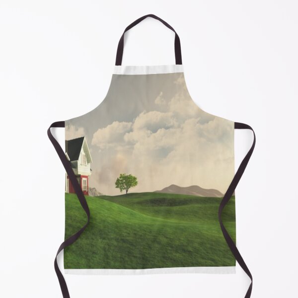 Item preview, Beautiful green landscape with a house and mountain art designed and sold by BEAUTY ⭐⭐⭐⭐⭐.