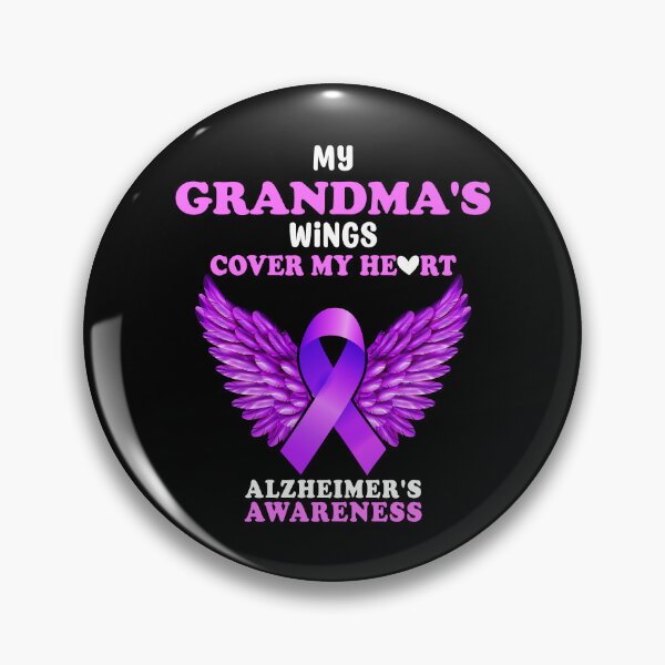 Item preview, My Grandmas Wings Cover My Heart Alzheimers Awareness Walk Gift designed and sold by TMelonShop.