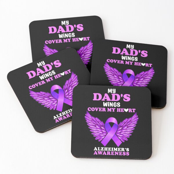 Item preview, My Dads Wings Cover My Heart Alzheimers Awareness Memories Gift designed and sold by TMelonShop.