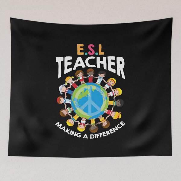 Item preview, ESL Teacher Teacher Life Teacher Appreciation Back To School designed and sold by battkozeller2.