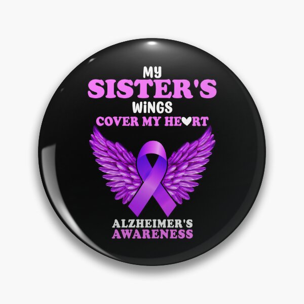 Item preview, My Sisters Wings Cover My Heart Alzheimers Awareness Month Gift designed and sold by TMelonShop.