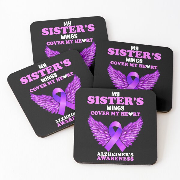 Item preview, My Sisters Wings Cover My Heart Alzheimers Awareness Month Gift designed and sold by TMelonShop.
