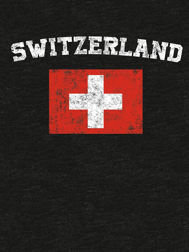 Switzerland Flag Shirt Vintage Swiss T Shirt T Shirt By Ozziwar Redbubble