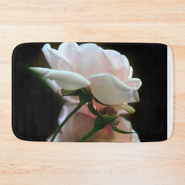 Item preview, White roses on black background designed and sold by olena2552.