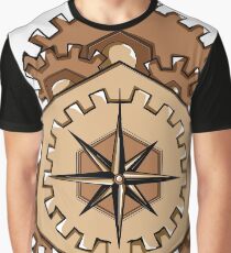 Compass of Cogs Graphic T-Shirt