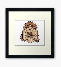 Compass of Cogs Framed Print