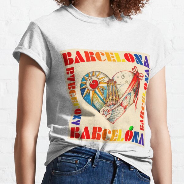 BARCELONA CORAZÓN - TOUR Camiseta clásica