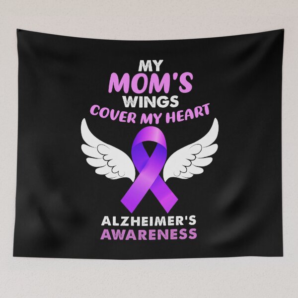 Item preview, My Moms Wing Cover My Heart Memory Alzheimers Awareness Walk Gift designed and sold by TMelonShop.