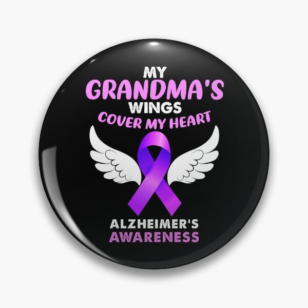 Item preview, My Grandmas Wings Cover My Heart Memory Alzheimers Awareness Gift designed and sold by TMelonShop.