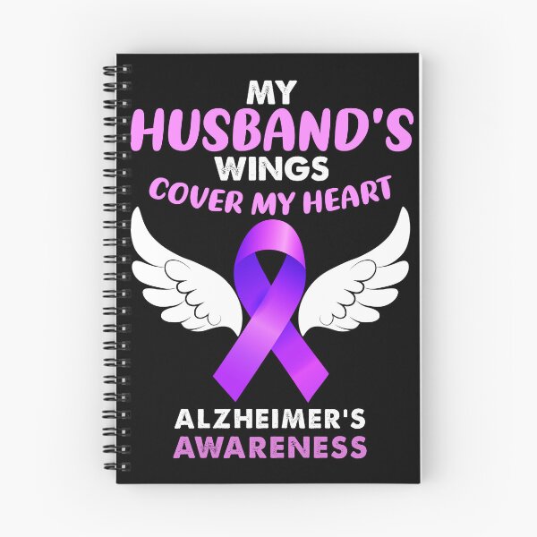 Item preview, My Husbands Wings Cover My Heart Alzheimers Awareness Memory Gift designed and sold by TMelonShop.