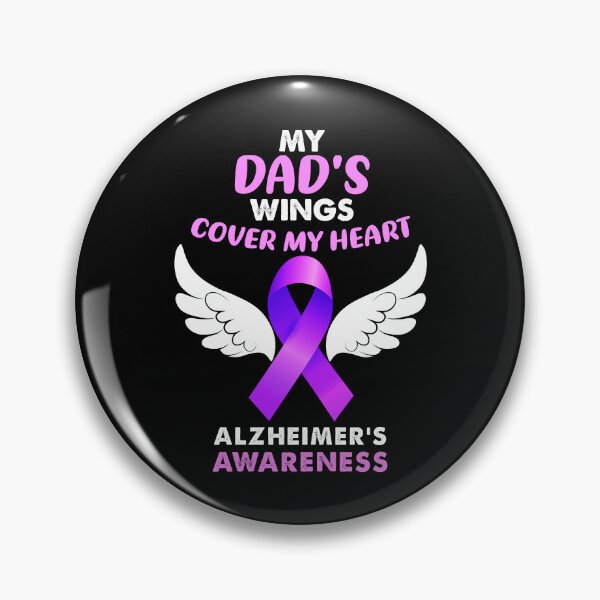 Item preview, My Dads Wings Cover My Heart Alzheimers Awareness Month Walk Gift designed and sold by TMelonShop.