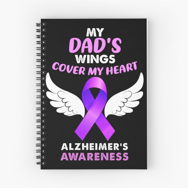 Item preview, My Dads Wings Cover My Heart Alzheimers Awareness Month Walk Gift designed and sold by TMelonShop.