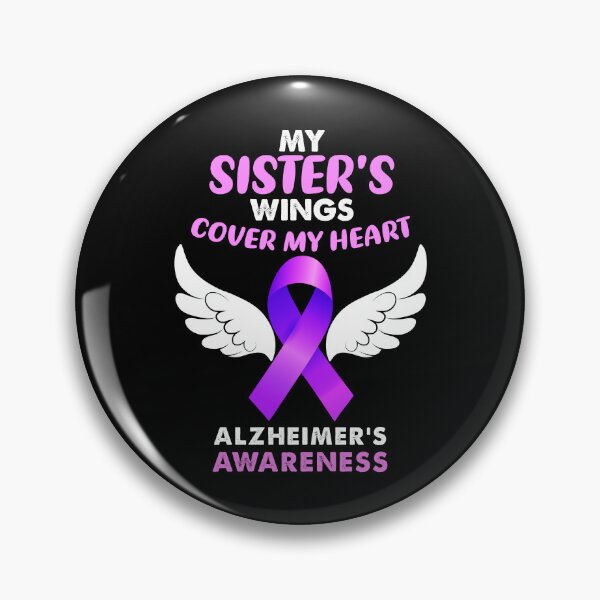 Item preview, My Sisters Wings Cover My Heart Alzheimers Awareness Support Gift designed and sold by TMelonShop.