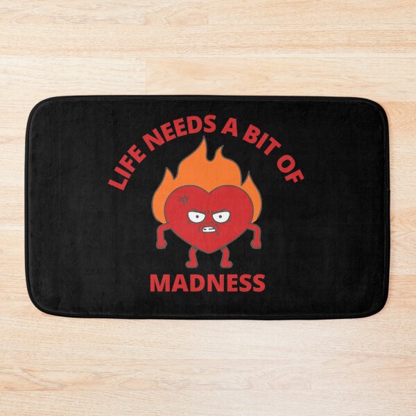 Item preview, Life needs a bit of madness - angry heart designed and sold by RockBeeDesigns.