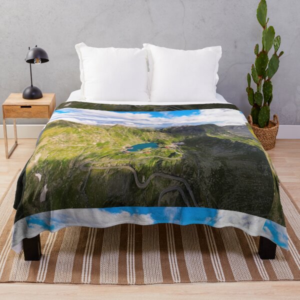 Item preview, Beautiful green landscape with a houses and mountains from birds eye view art designed and sold by BEAUTY ⭐⭐⭐⭐⭐.
