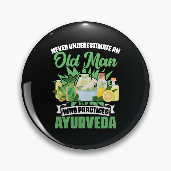 Item preview, Never Underestimate An Old Man Funny Dosha Ayurveda Healer designed and sold by Nessshirts.
