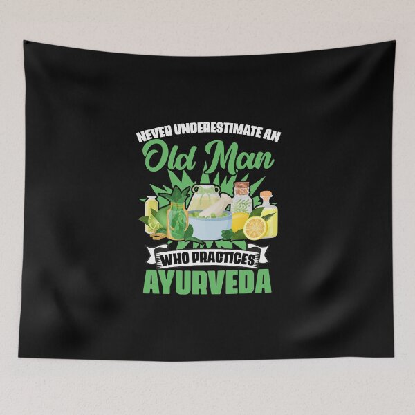 Item preview, Never Underestimate An Old Man Funny Dosha Ayurveda Healer designed and sold by Nessshirts.