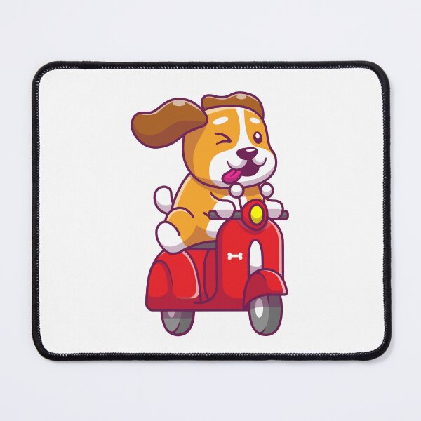 Item preview, Cute Cartoon Dog Riding Scooter designed and sold by SpiritNerd.