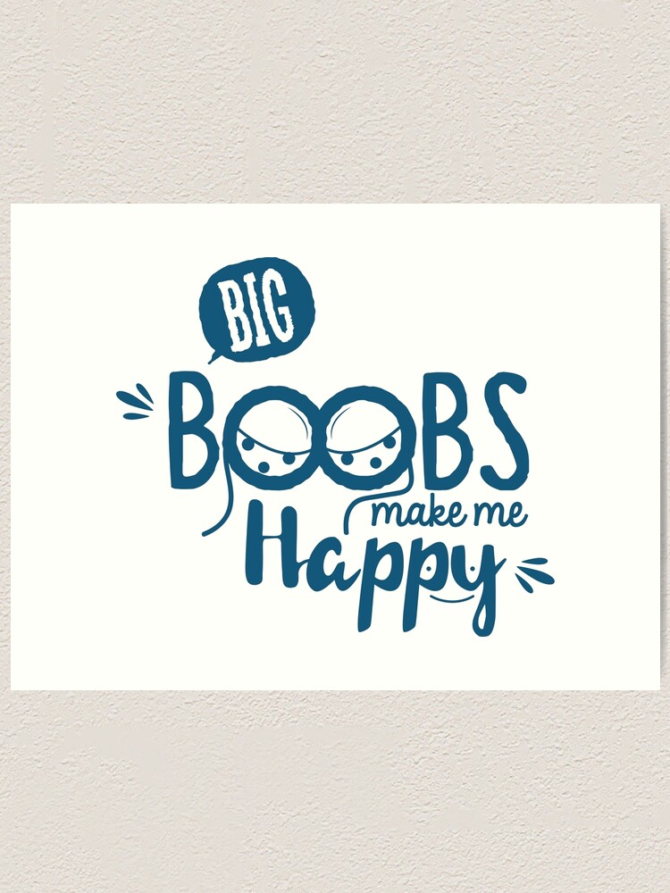 Big Boobs make me happy Sticker by PMYTHO