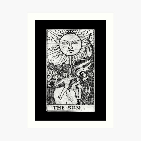 Tarot Poster -Bohemian Art Print-70s Wall Art- 70s Print The Lovers Tarot Card Art Tarot Poster -Boho Art Print Tarot Major Arcana Art