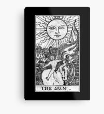 The Sun Tarot Card - Major Arcana - fortune telling - occult Metal Print