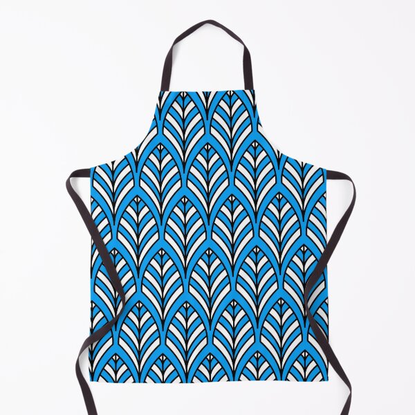 Item preview, Art Deco Pattern no 36 - Blue - BOHO Feather Pattern designed and sold by Millusti.